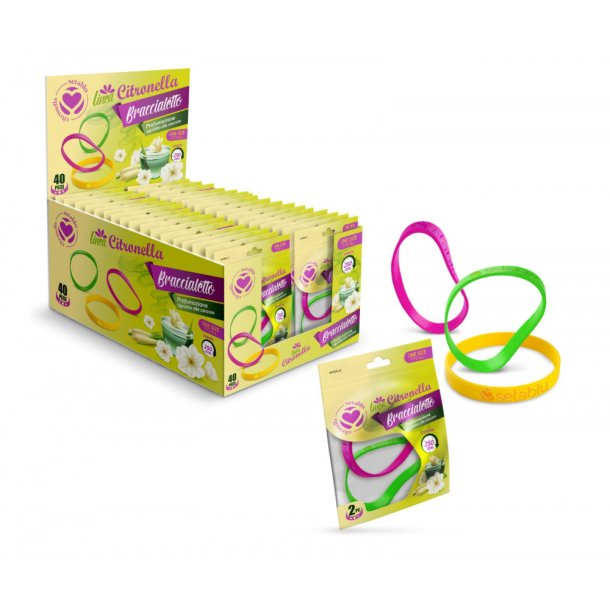 Citronella armbnd small 2 stk.