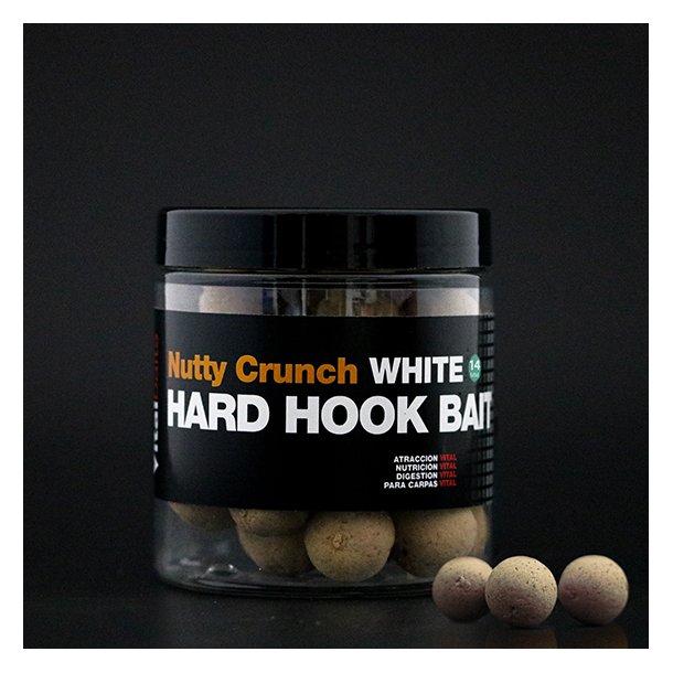 NUTTY CRUNCH WHITE 14mm Hard hook baits 100 gr.