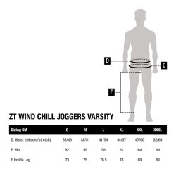 Zero Tolerance Wind Chill Joggers Varsity