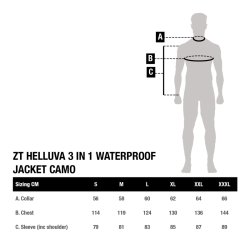 Zero Tolerance Helluva 3 in 1 Waterproof Jacket Camo