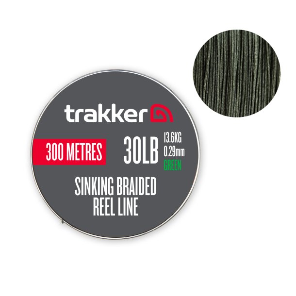 Trakker Sinking Braid Reel Line (30lb)(13.6kg)(0.29mm)(300m)