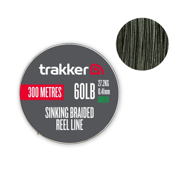 Trakker Sinking Braid Reel Line (60lb)(27.2kg)(0.41mm)(300m)