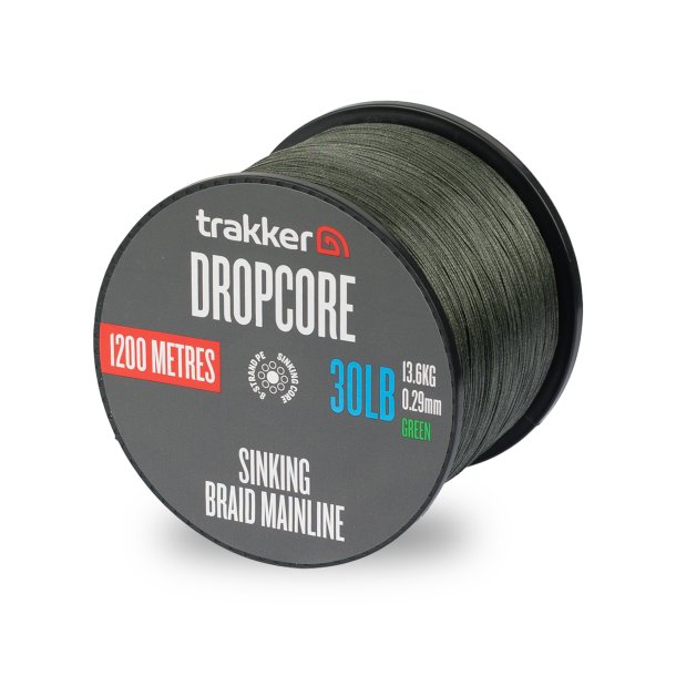 Dropcore Braid (30lb)(13.6kg)(0.29mm)(1200m)(Green)