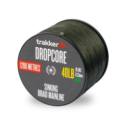 Dropcore Braid (40lb)(18.1kg)(0.33mm)(1200m)(Green)