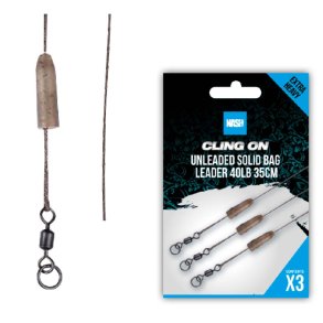 Cling On Ready Tied Unleaded Solid Bag Leader 35cm