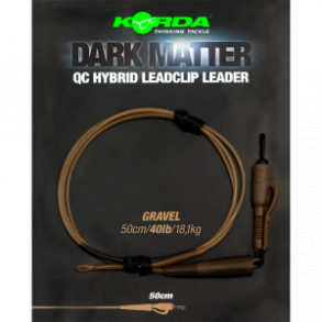 Dark Matter Leader 50 cm QC Hybrid Clip Gravel