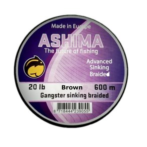 Ashima Gangster 20 lbs 8 braid sink brown 600 m