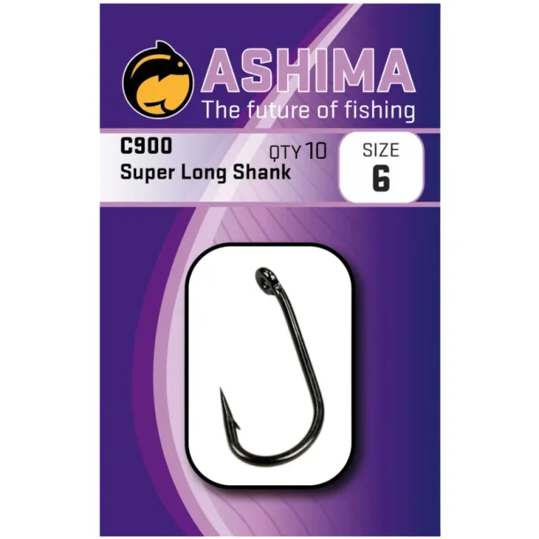 Ashima C900 &#147;Super Long Shank&#148; Size 6 10 pcs
