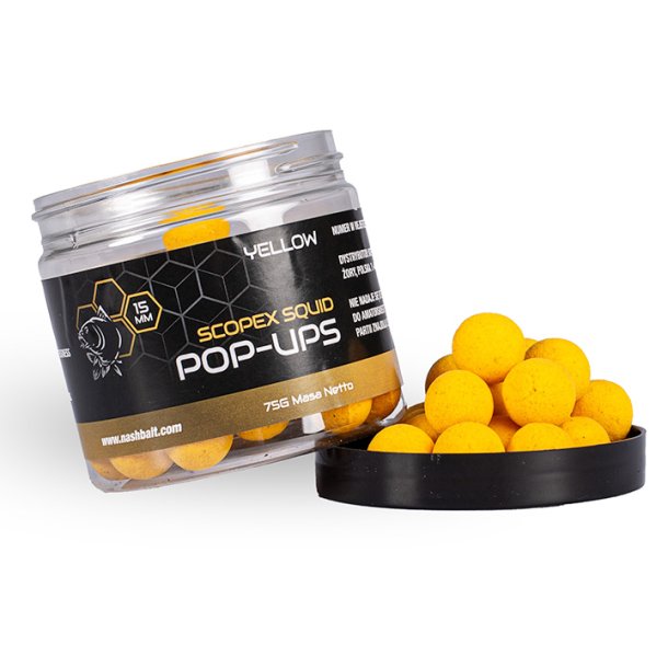 Scopex Squid Pop Ups 15mm 75g Yellow 