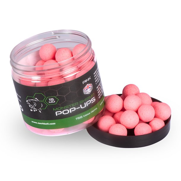 Monster Shrimp Pop Ups 15mm 75g Pink