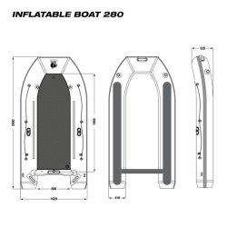 Boat Life Inflatable Boat 280