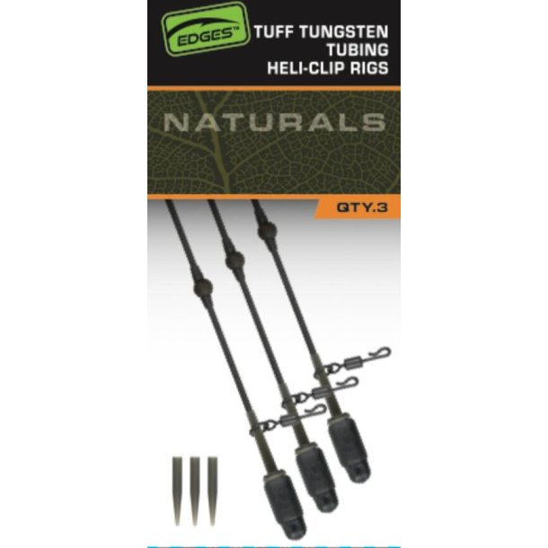  Edges Tuff Tungsten Tubing Heli-Clip Rigs 3pcs