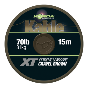 Kable XT Extreme Leadcore -70lb 15m Brown