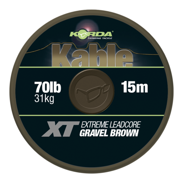 Kable XT Extreme Leadcore -70lb 15m Brown