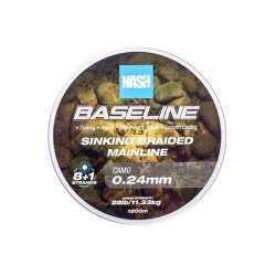 Baseline Sinking Braid Camo 25lb 0.24mm 1200m