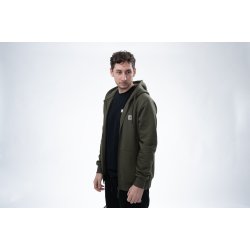 Make It Happen Badge Zipped Hoodie Green