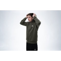 Make It Happen Badge Zipped Hoodie Green