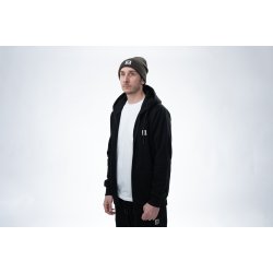 Make It Happen Badge Zipped Hoodie Black