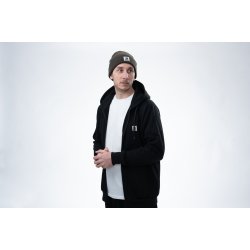Make It Happen Badge Zipped Hoodie Black