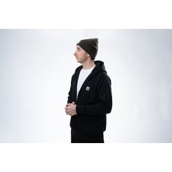 Make It Happen Badge Zipped Hoodie Black