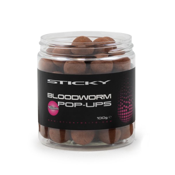 Bloodworm Pop-Ups 16mm - 100g Pot