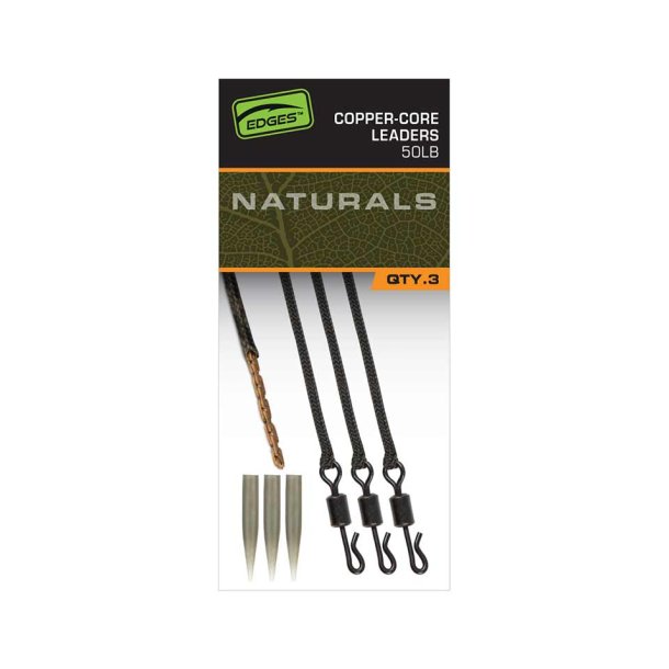 Edges Naturals Copper-Core Leaders x3