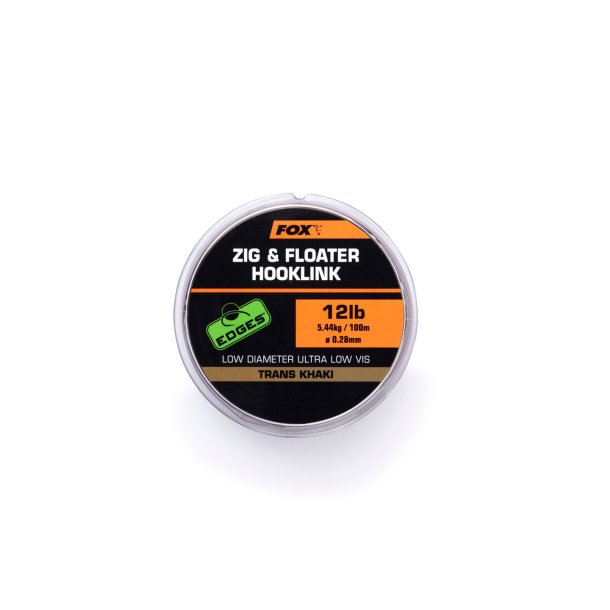 Edges Zig &amp; Floater Hooklink 15lb - 0.30mm x100m