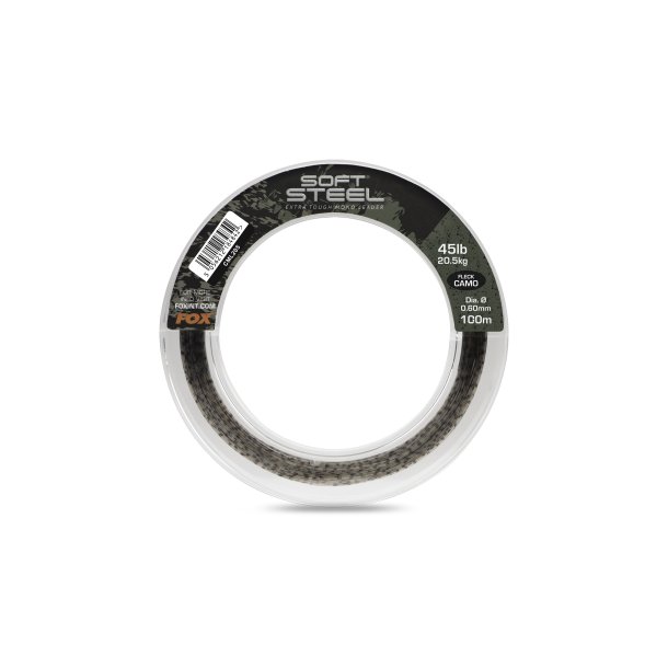 Soft Steel Fleck Camo Leader 45lb (20.5kg) 0.60mm x 100m