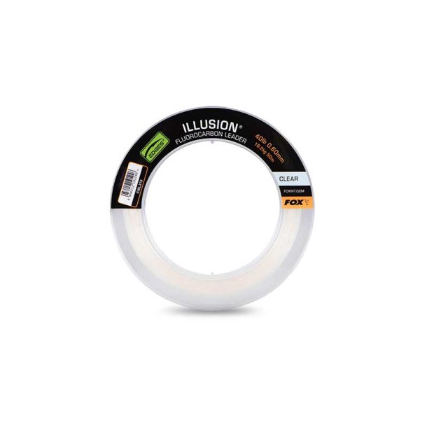 Illusion Fluorocarbon Leader 40lb 18.2kg (0.60mm) x 50m - Clear