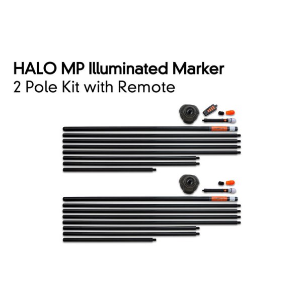 Halo Illuminated Marker Pole &#150; 2 Pole Kit Including Remote