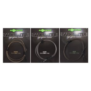 Dark Matter Leader Size 8 Ring Swivel-50 cm Clear 40 lb