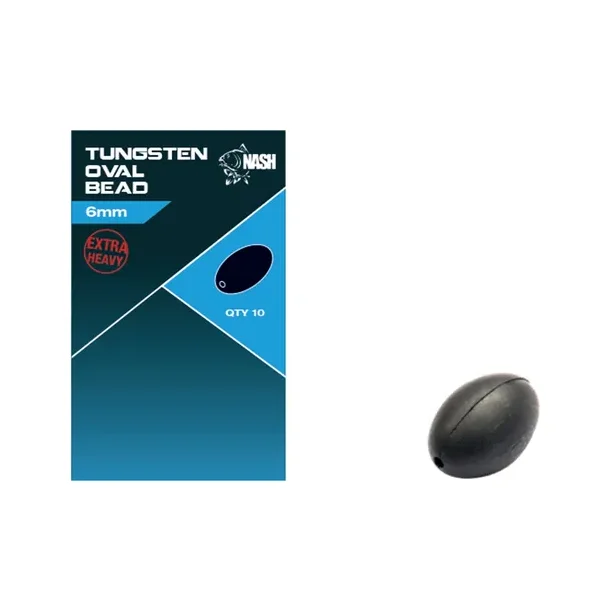 Tungsten Oval Bead 6mm