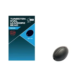 Tungsten Oval Leadcore Bead 8mm
