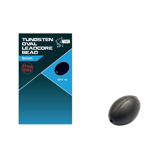 Tungsten Oval Leadcore Bead 8mm